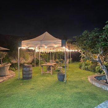 6m × 6m Hex mini marquee hire